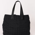 Chanel Chocolate Bar Tote Black Nylon