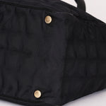 Chanel Chocolate Bar Tote Black Nylon