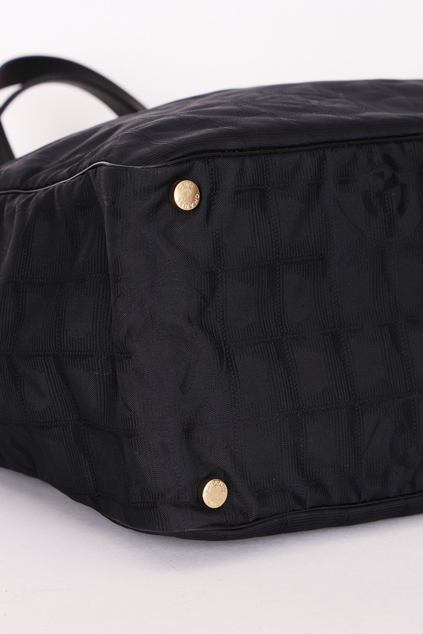 Chanel Chocolate Bar Tote Black Nylon