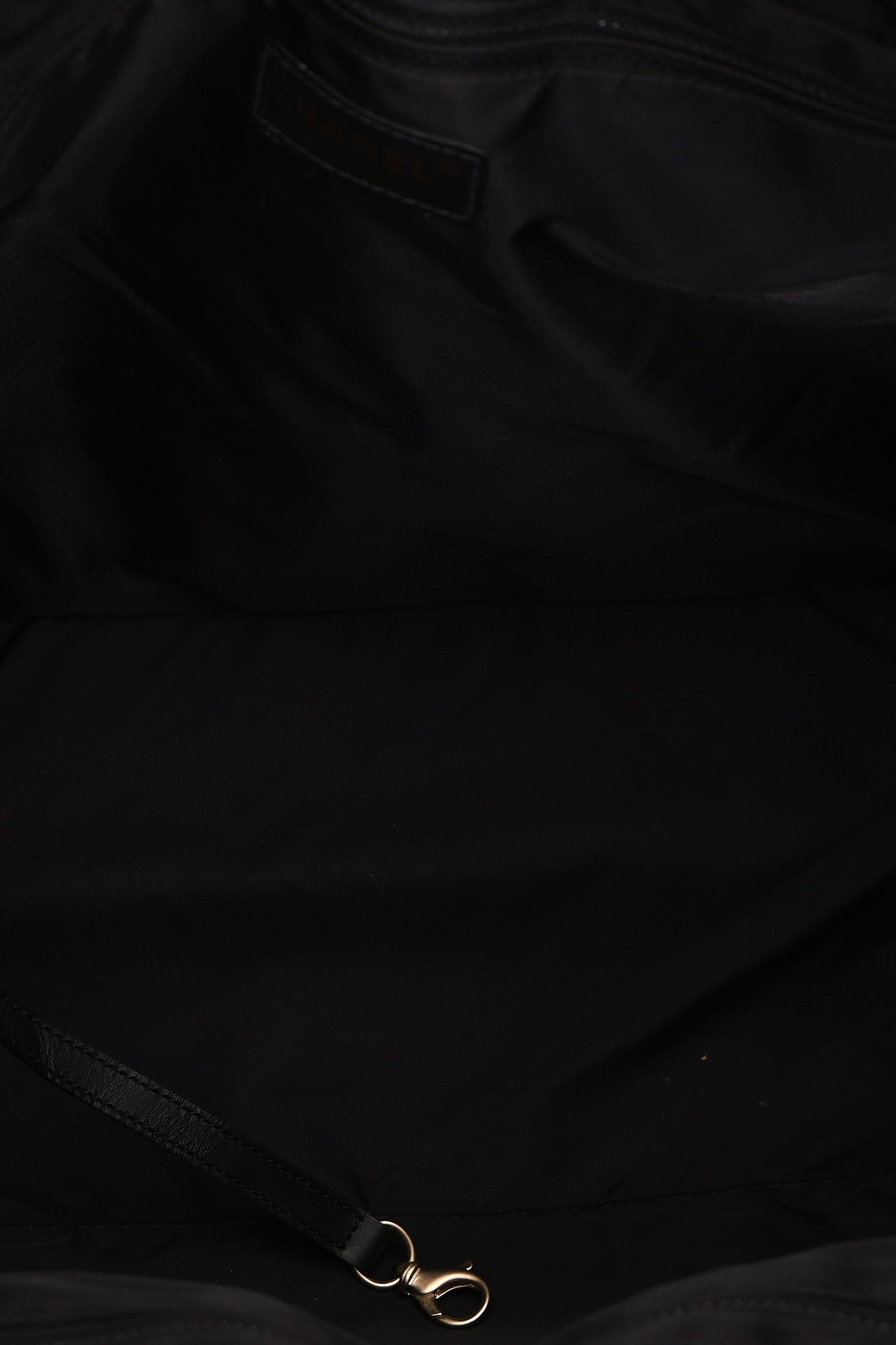 Chanel Chocolate Bar Tote Black Nylon