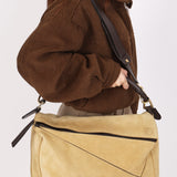 Loewe Large Suede Puzzle Bag