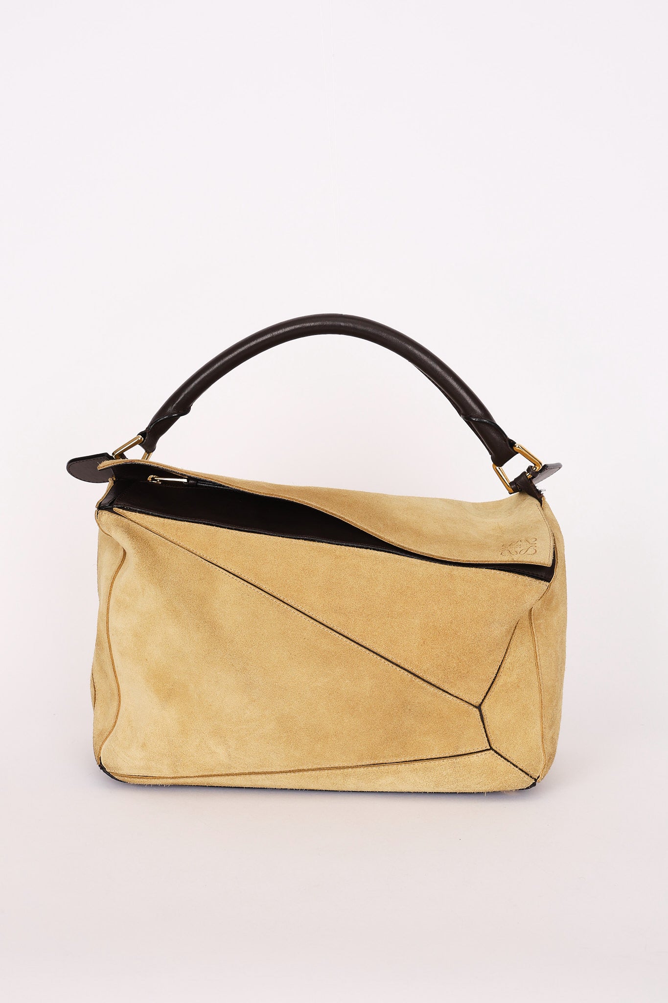Loewe Large Suede Puzzle Bag