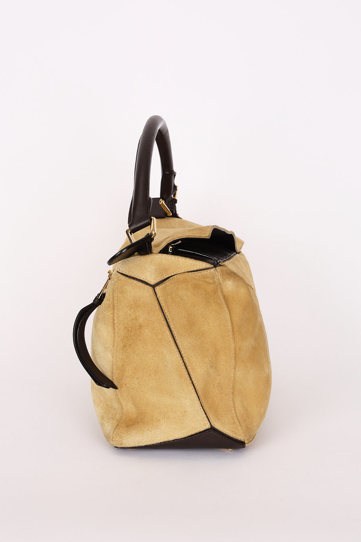 Loewe Large Suede Puzzle Bag