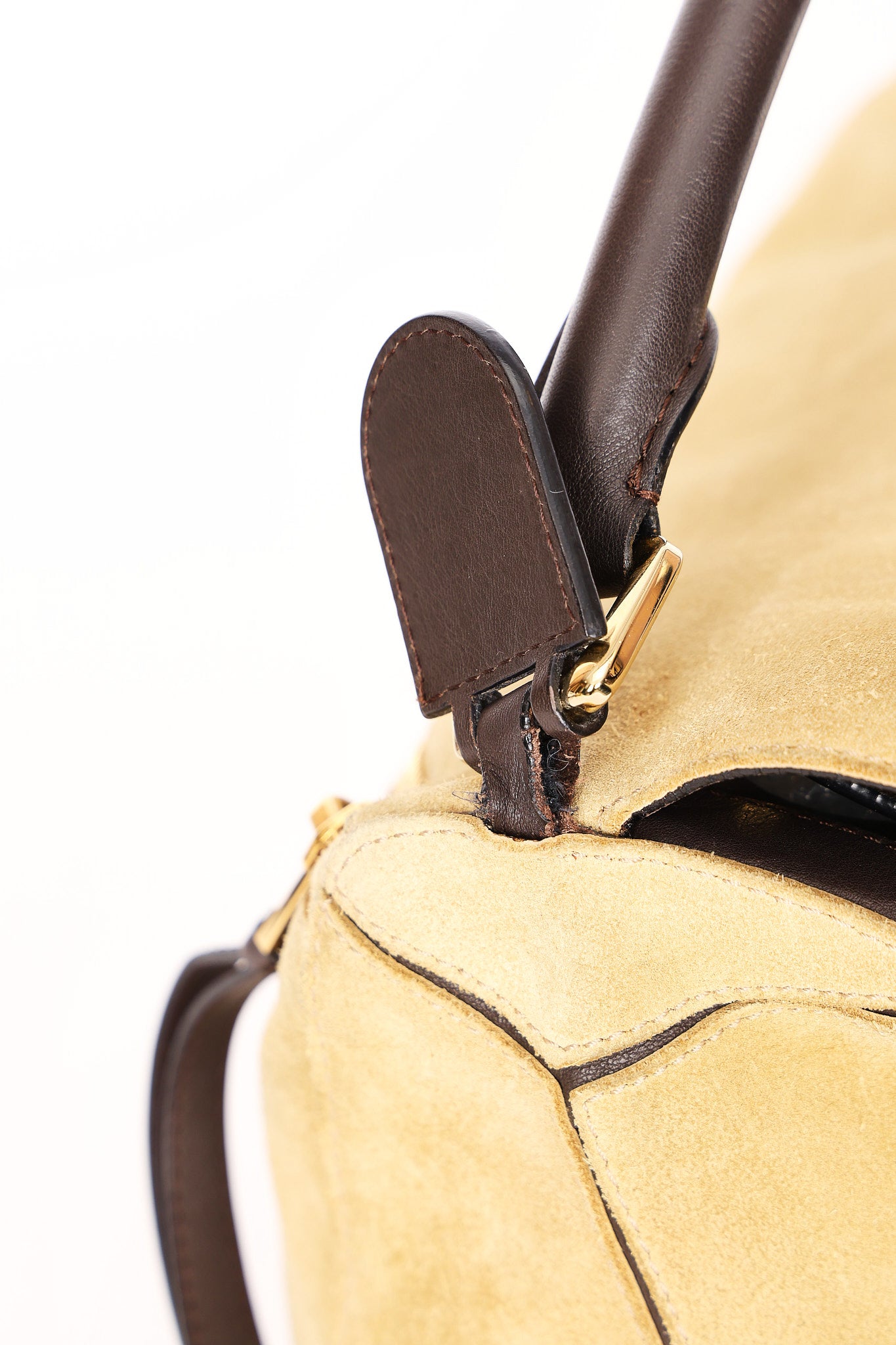 Loewe Large Suede Puzzle Bag