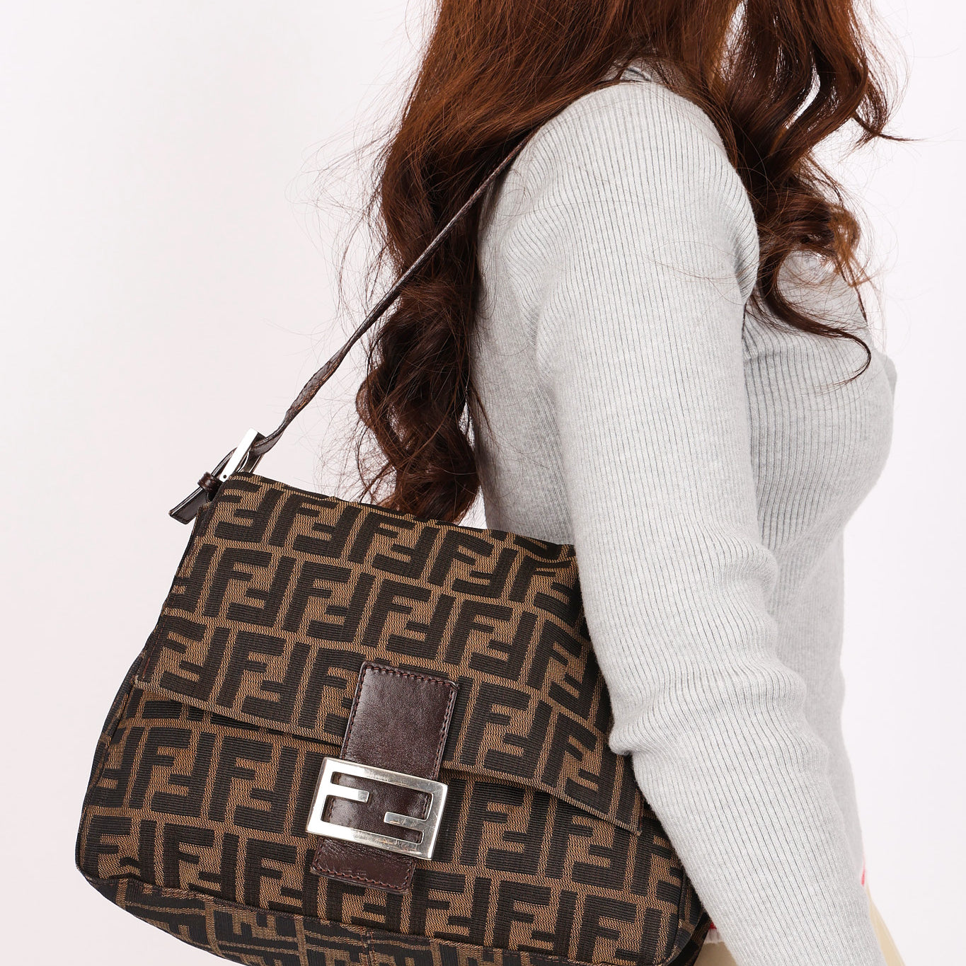 Fendi Zucca Mamma Forever Baguette