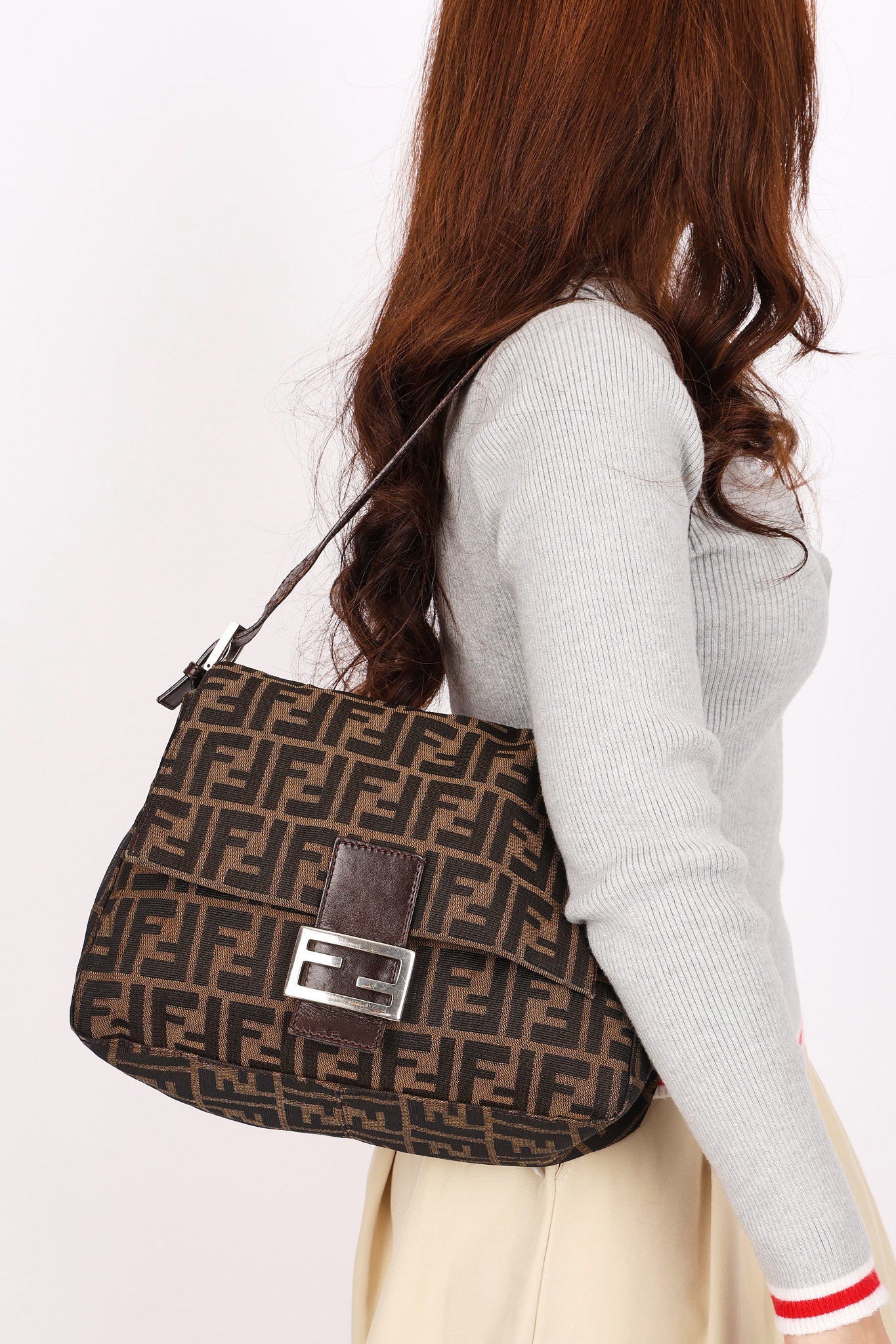 Fendi Zucca Mamma Forever Baguette