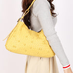 Bottega Veneta Intrecciato Naruto Knot Shoulder Bag Butter Yellow