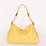 Bottega Veneta Intrecciato Naruto Knot Shoulder Bag Butter Yellow