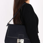 Fendi Mamma Forever Baguette Silk Denim