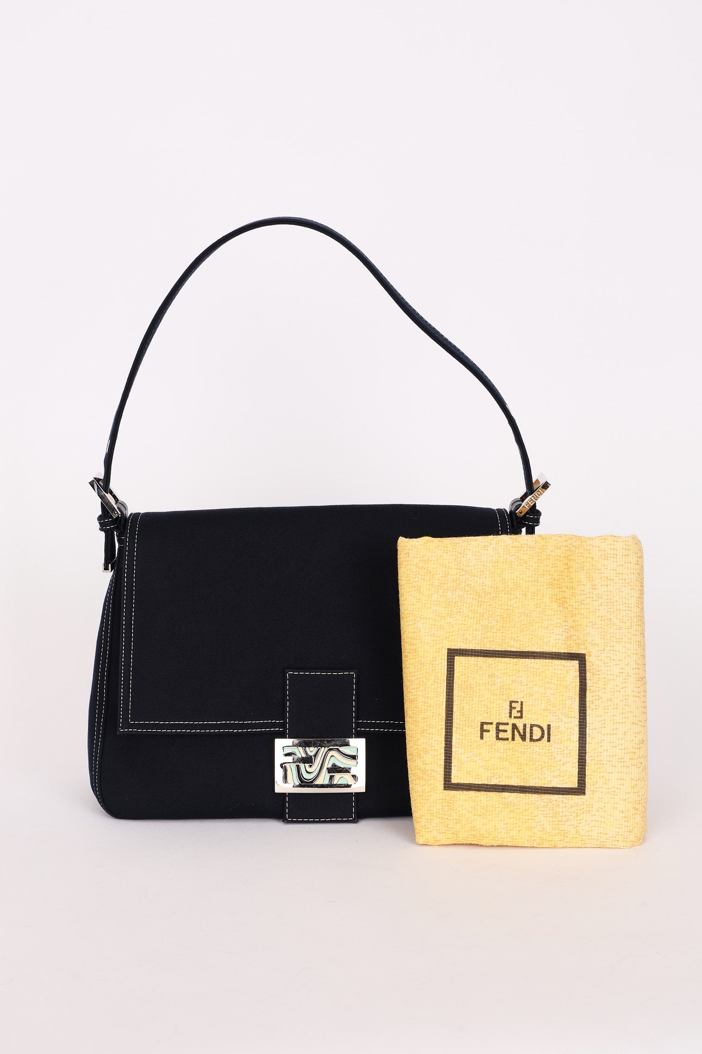 Fendi Mamma Forever Baguette Denim