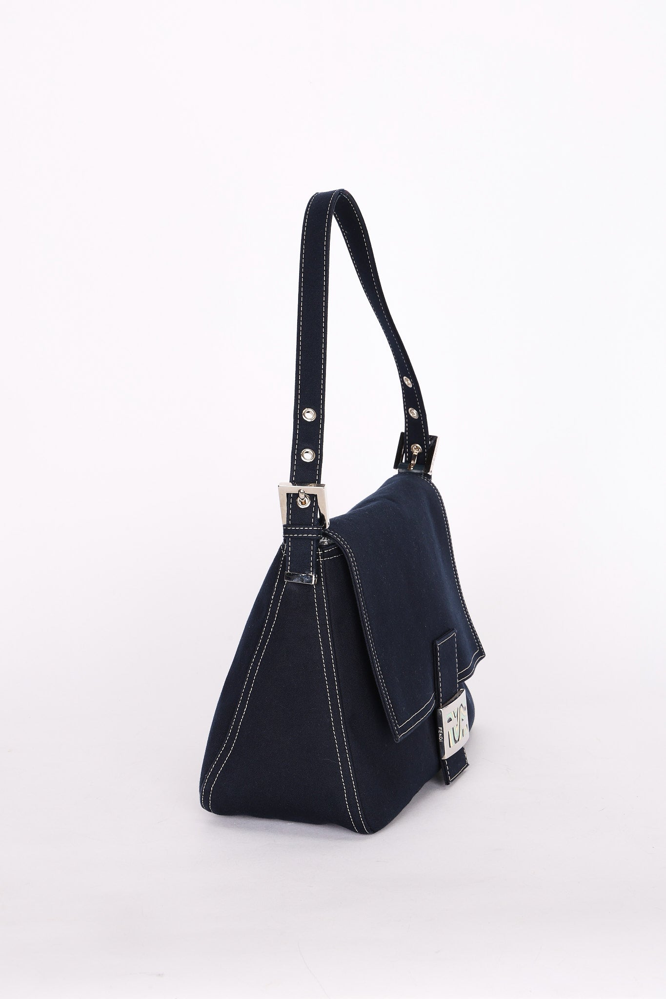 Fendi Mamma Forever Baguette Silk Denim