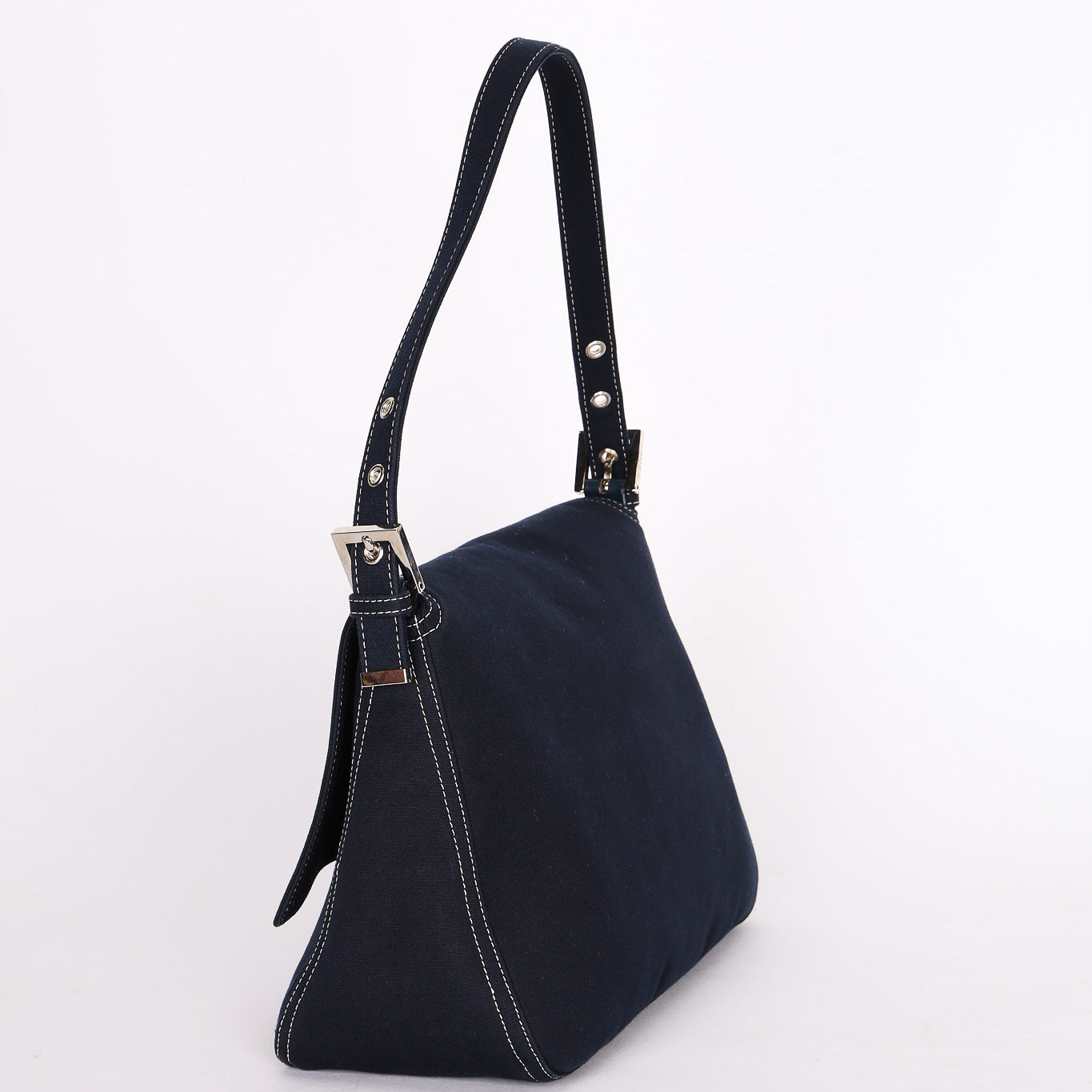 Fendi Mamma Forever Baguette Silk Denim