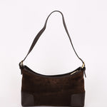 Loewe Anagram Shoulder Bag Brown Suede