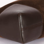 Loewe Anagram Shoulder Bag Brown Suede
