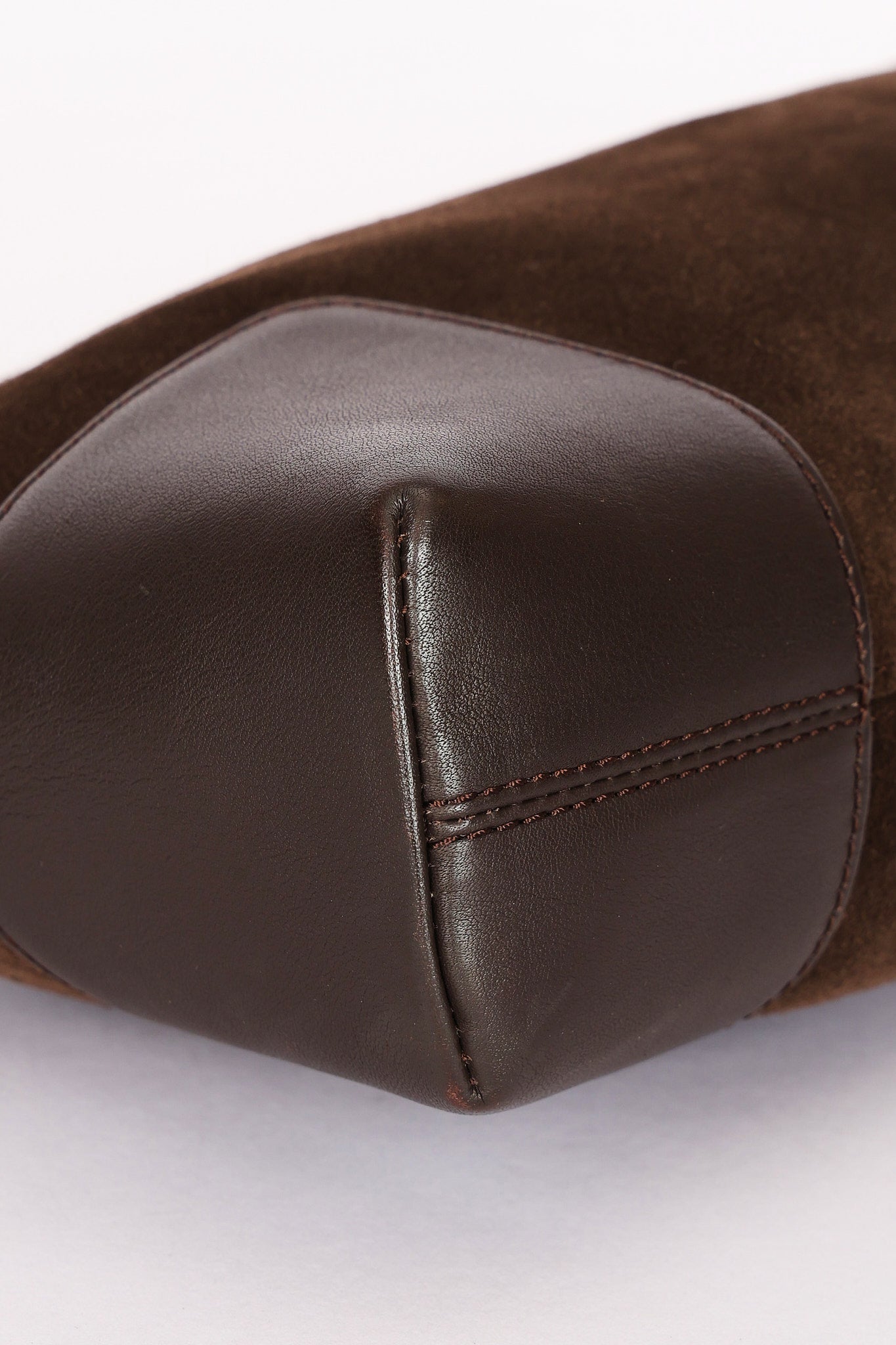 Loewe Anagram Shoulder Bag Brown Suede