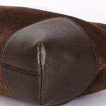 Loewe Anagram Shoulder Bag Brown Suede