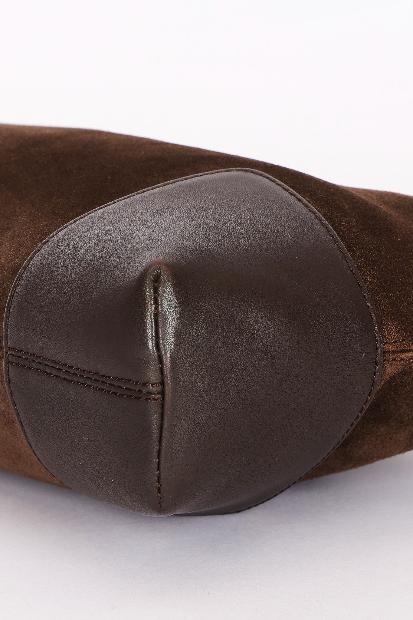 Loewe Anagram Shoulder Bag Brown Suede