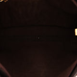 Loewe Anagram Shoulder Bag Brown Suede