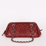 Chanel Timeless Frame Bowling Bag Bordeaux Caviar SHW