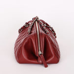 Chanel Timeless Frame Bowling Bag Bordeaux Caviar SHW