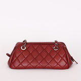 Chanel Timeless Frame Bowling Bag Bordeaux Caviar SHW