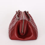 Chanel Timeless Frame Bowling Bag Bordeaux Caviar SHW