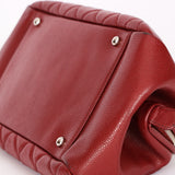 Chanel Timeless Frame Bowling Bag Bordeaux Caviar SHW