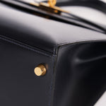 Hermès Kelly 28 Bleu Marine Box Sellier 1994 GHW