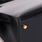 Hermès Kelly 28 Bleu Marine Box Sellier 1994 GHW