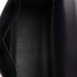 Hermès Kelly 28 Bleu Marine Box Sellier 1994 GHW