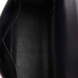 Hermès Kelly 28 Bleu Marine Box Sellier 1994 GHW