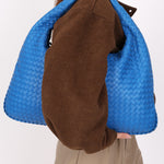 Bottega Veneta Intrecciato Large Hobo Cobalt Blue