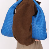 Bottega Veneta Intrecciato Large Hobo Cobalt Blue
