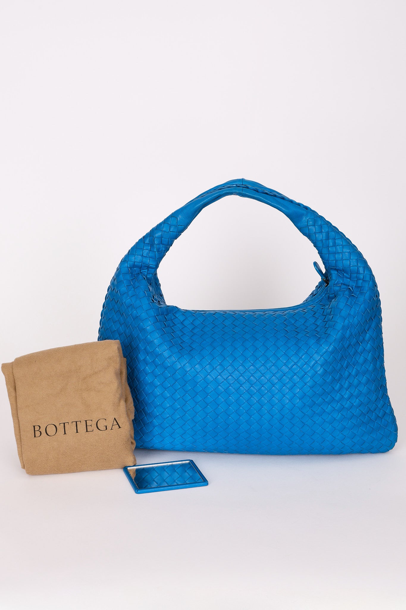 Bottega Veneta Intrecciato Large Hobo Cobalt Blue