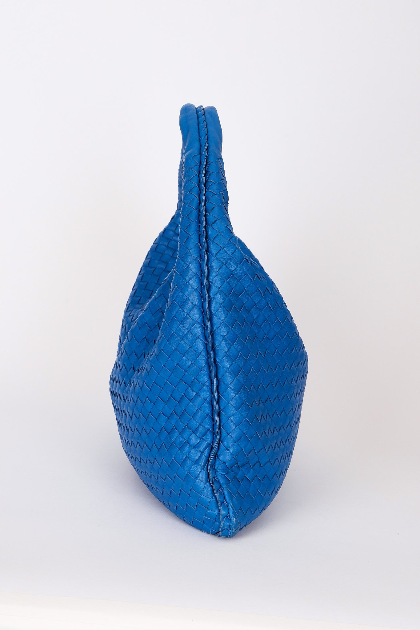 Bottega Veneta Intrecciato Large Hobo Cobalt Blue