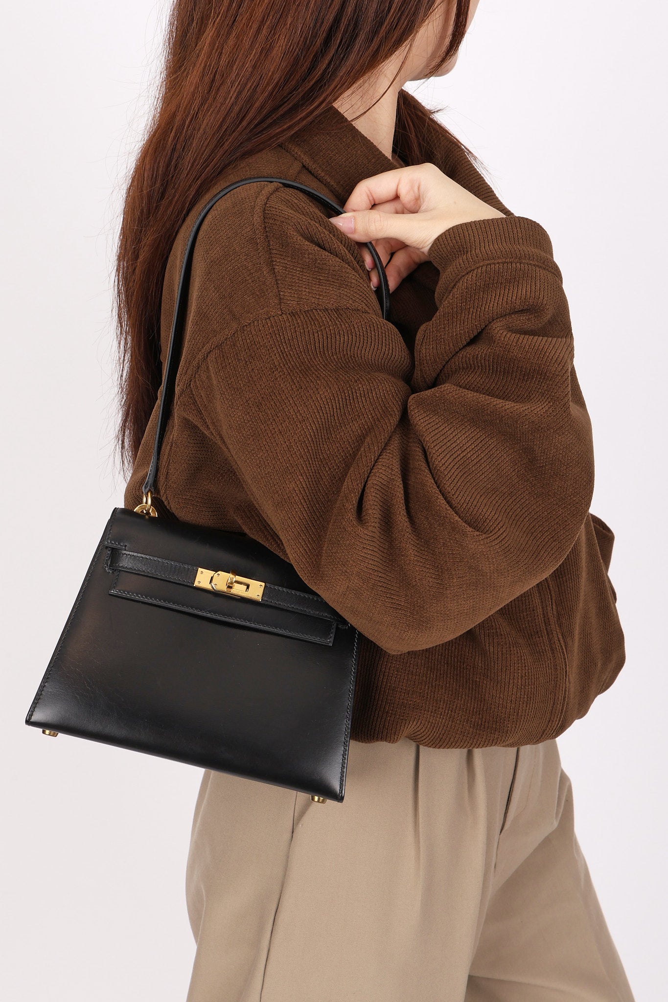 Hermès Mini Kelly 20 Noir Box 1989 GHW