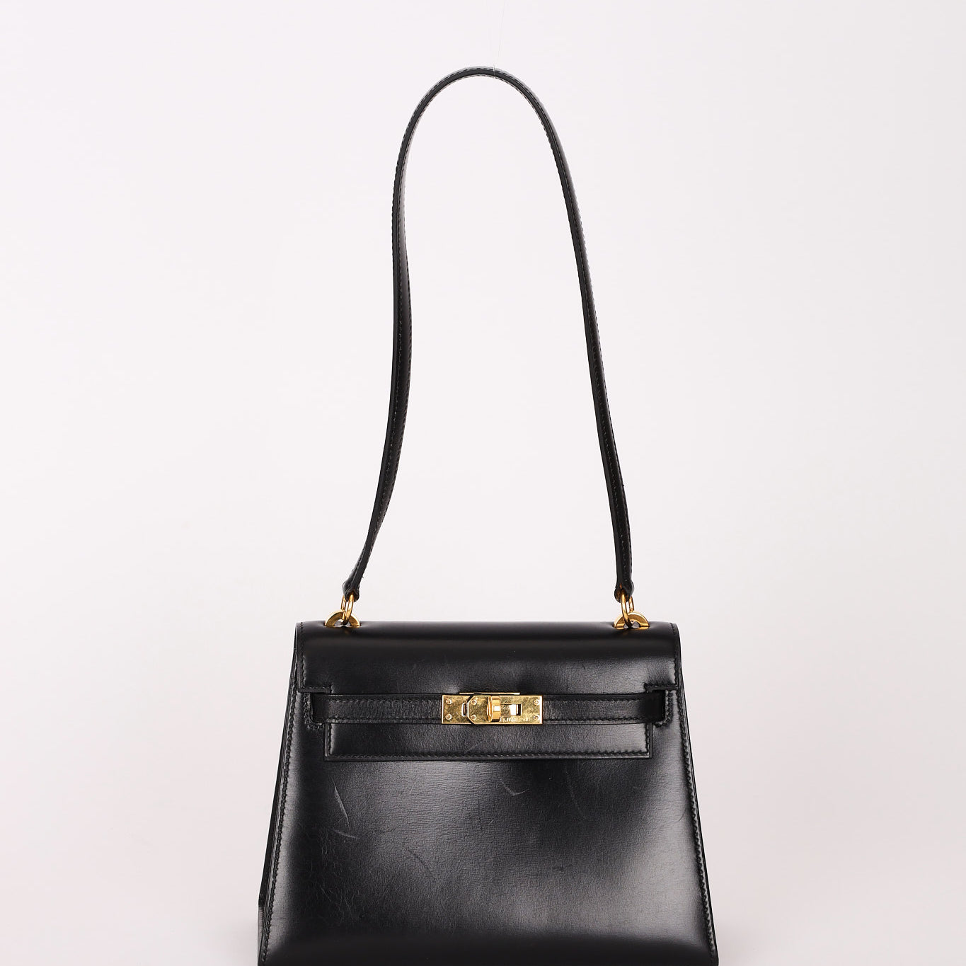 Hermès Mini Kelly 20 Noir Box 1989 GHW