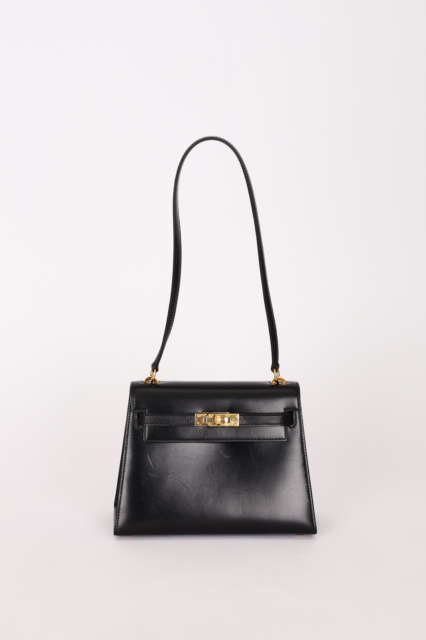 Hermès Mini Kelly 20 Noir Box 1989 GHW