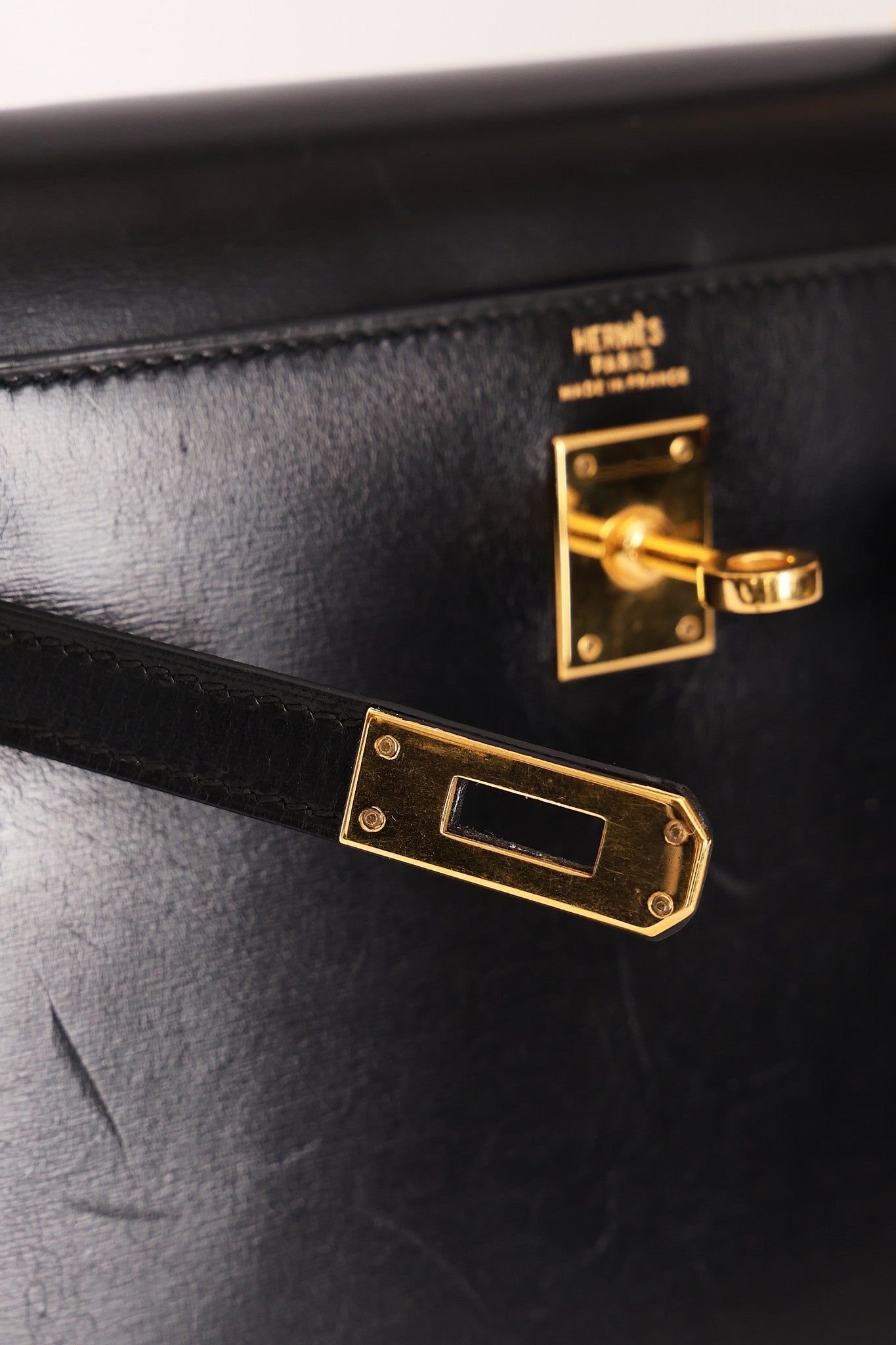 Hermès Mini Kelly 20 Noir Box 1989 GHW