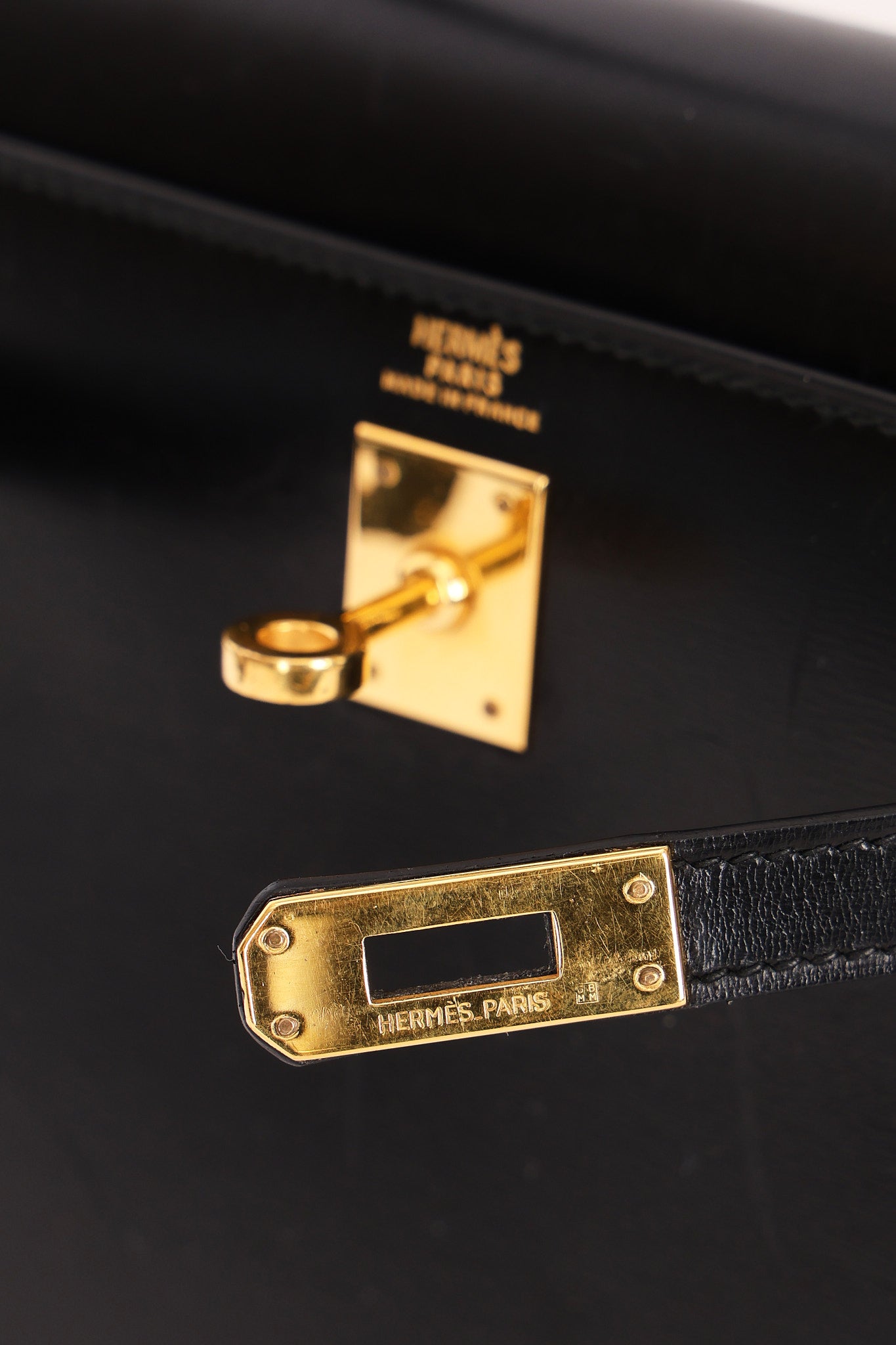 Hermès Mini Kelly 20 Noir Box 1989 GHW