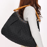 Gucci Bamboo Studded Hobo