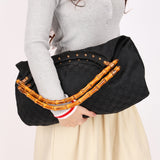 Gucci Bamboo Studded Hobo
