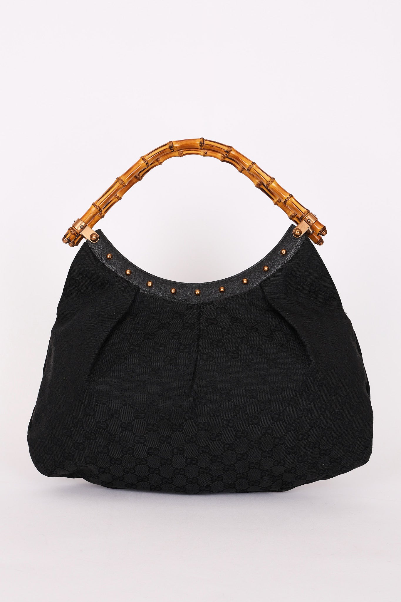 Gucci Bamboo Studded Hobo