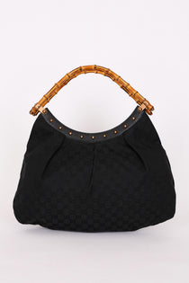 Gucci Bamboo Studded Hobo