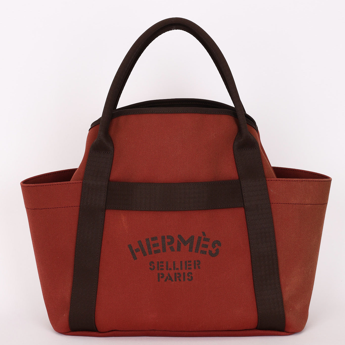 Hermès Sac De Pansage Groom (color) Toile PHW