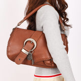Christian Dior Whipstitch Gaucho Shoulder Bag