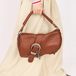 Christian Dior Whipstitch Gaucho Shoulder Bag