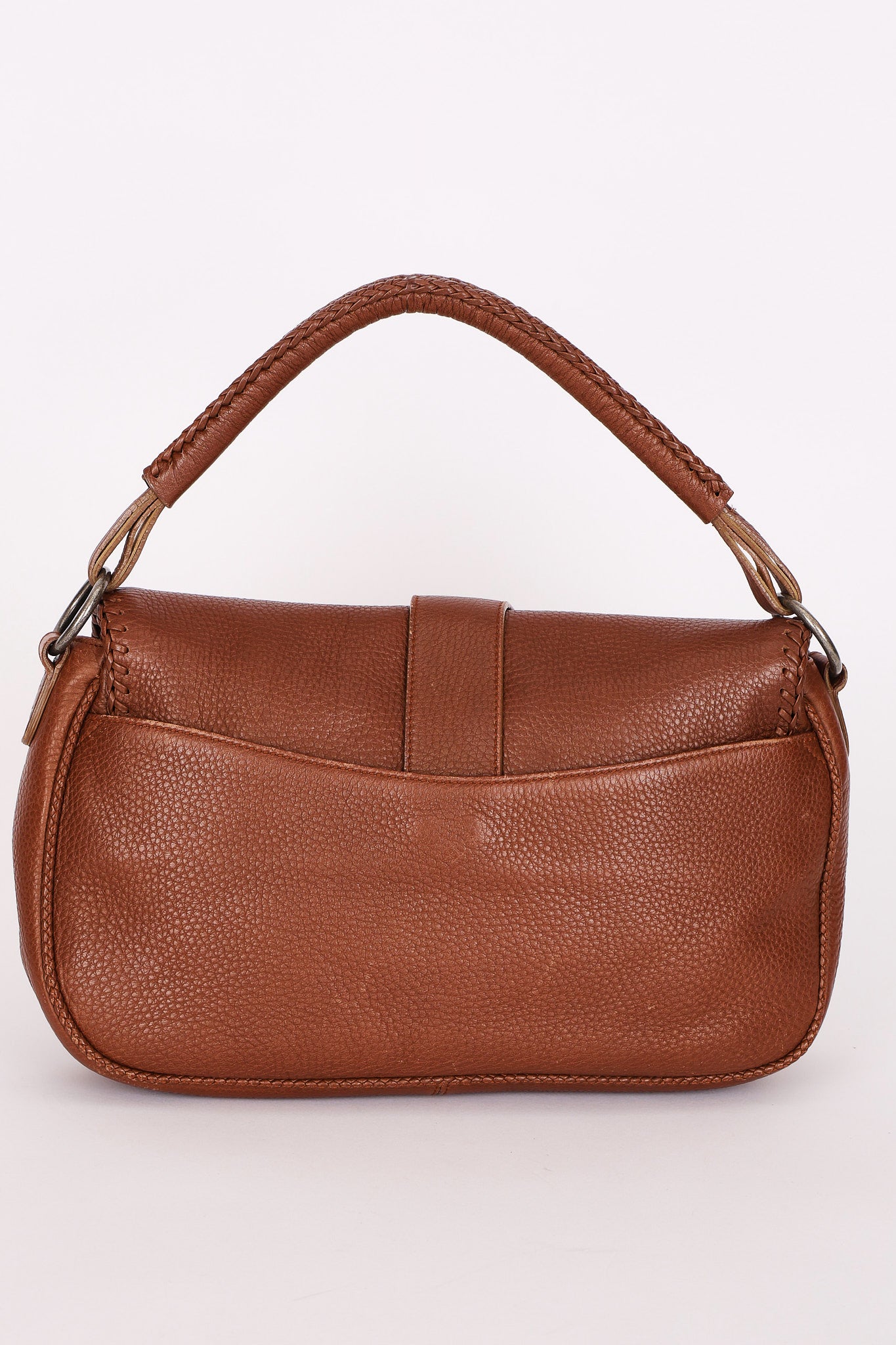 Christian Dior Whipstitch Gaucho Shoulder Bag