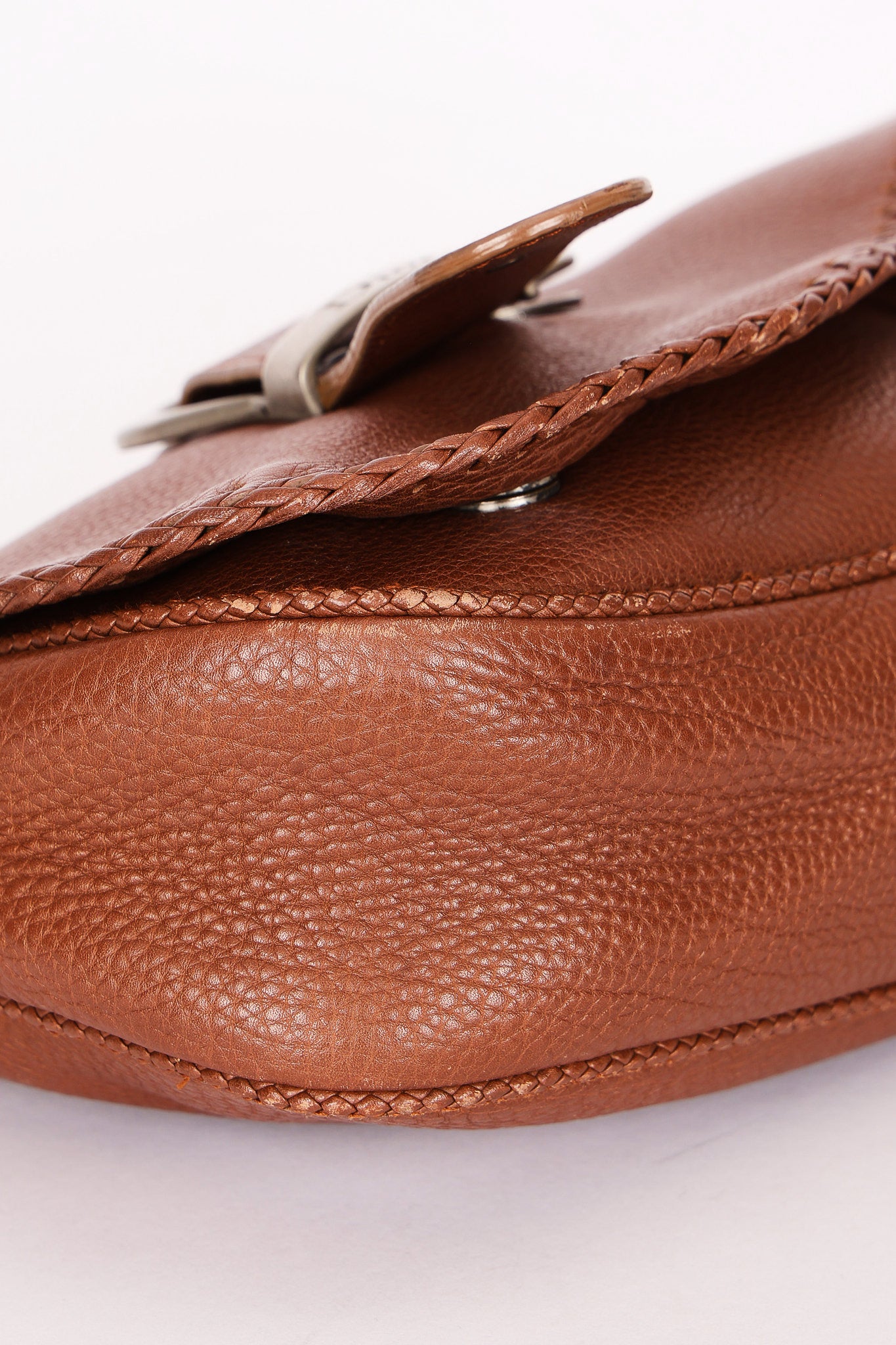 Christian Dior Whipstitch Gaucho Shoulder Bag