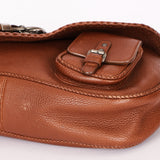 Christian Dior Whipstitch Gaucho Shoulder Bag